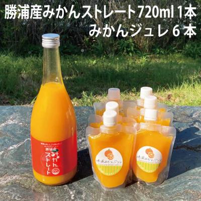 ふるさと納税 勝浦町 みかんストレート 720ml+みかんジュレセット