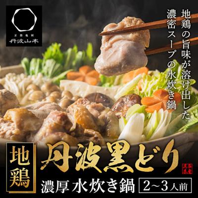 ふるさと納税 加西市 地鶏 丹波 黒どりブツ切り 水炊き セット 2〜3人前[No5698-1092]