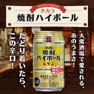 ふるさと納税 京都市 【タカラ】焼酎ハイボール レモン  350ml×24本 | チューハイ ハイボール お酒 人気セット |  | 02