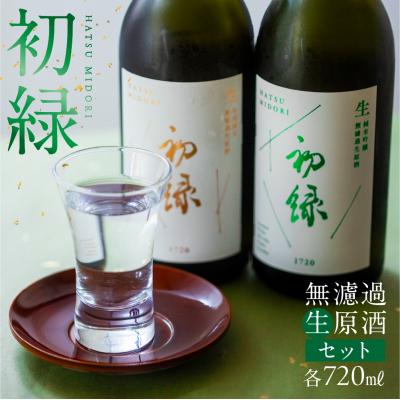 ふるさと納税 下呂市 初緑無濾過生原酒セット(純米吟醸無濾過生原酒/特別純米無濾過生原酒[16-22]