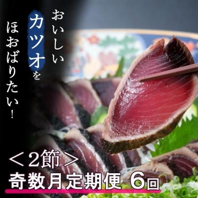 ふるさと納税 室戸市 [奇数月6回定期便]厳選かつおの完全わら焼きたたき[2節入り]