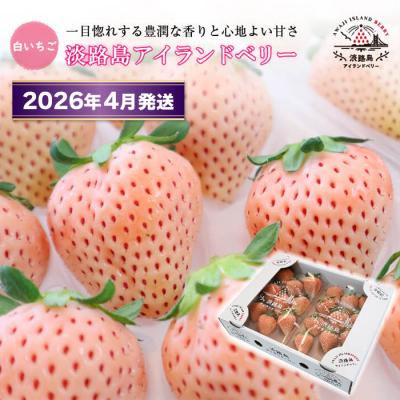 ふるさと納税 淡路市 淡路島アイランドベリー 白苺淡雪[2026年4月発送先行受付・お届け日指定不可]
