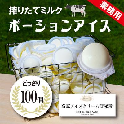 ふるさと納税 高原町 搾りたてミルク ポーションアイス 100個 特産品番号591