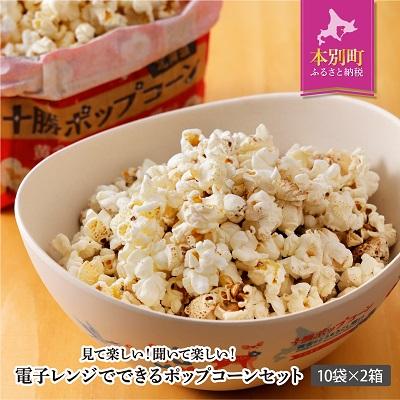 ふるさと納税 本別町 北海道十勝 前田農産黄金のとうもろこし「十勝ポップコーン」10袋×2箱