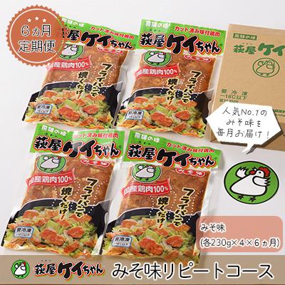 ふるさと納税 下呂市 [6ヶ月 定期便]萩屋ケイちゃん みそ味リピートコース (毎月 みそ味 230g×4)[10-A]