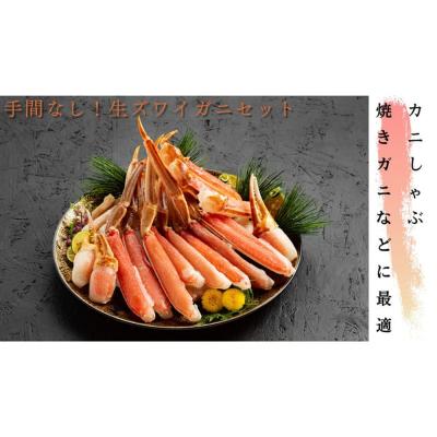 ふるさと納税 紋別市 手間なし!極上生ずわいがにセット約900g(カット済み) | 