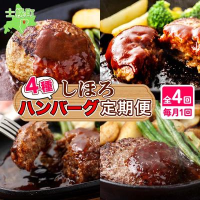 ふるさと納税 士幌町 しほろのハンバーグ定期便A[X23a]