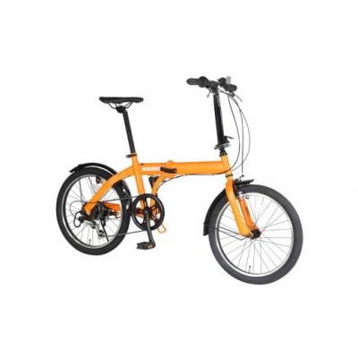 ふるさと納税 春日井市 BAGGIO 防災対応20型6スピードノンパンク折りたたみ自転車 色:オレンジ 自転車 サイクリング