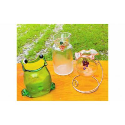 ふるさと納税 飯能市 [ガラス製一輪挿し]カエル・大しぼり・金魚セット