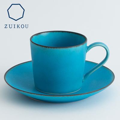 ふるさと納税 京都市 [ZUIKOU]カップ&amp;ソーサー No.009 Turquoise (ターコイズブルー/青)