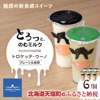 ふるさと納税 天塩町 トロケッテ・ウーノ プレーン&amp;抹茶 合計6個