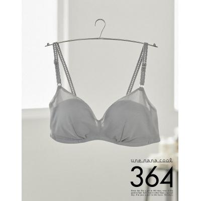 ふるさと納税 京都市 [ウンナナクール]364ブラ シンプル(Lサイズ)シルバーグレー1枚|京都 ワコール