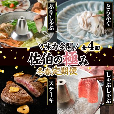 ふるさと納税 佐伯市 <2027年1月中旬より配送開始><定期便・全4回>味力全開!佐伯の極み 冬春定期便(月1回お届け)