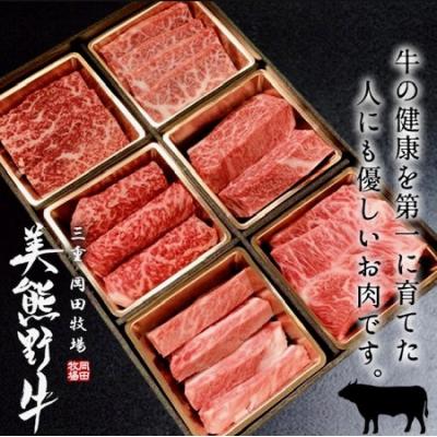 ふるさと納税 熊野市 [美熊野牛]6種の部位が楽しめる食べ比べ焼肉セット