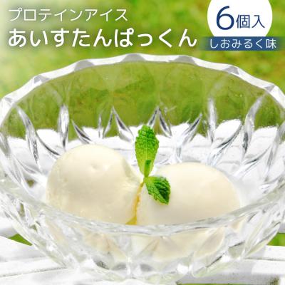 ふるさと納税 気仙沼市 プロテインアイス あいすたんぱっくん しおみるく味 100ml × 6個 