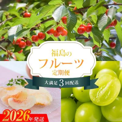 ふるさと納税 福島市 [全3回]くだもの紀行定期便[2026年発送 先行受付]No.2453