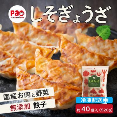 ふるさと納税 三原市 paoの無添加餃子「しそぎょうざ」520g(約40個) [058-005]