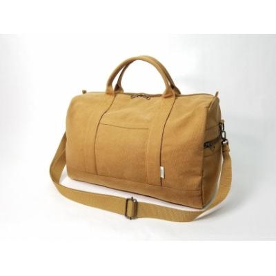 ふるさと納税 栃木市 [いちひこ帆布] トラベルボストン/キャメル