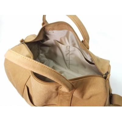 ふるさと納税 栃木市 【いちひこ帆布】 トラベルボストン/キャメル_3