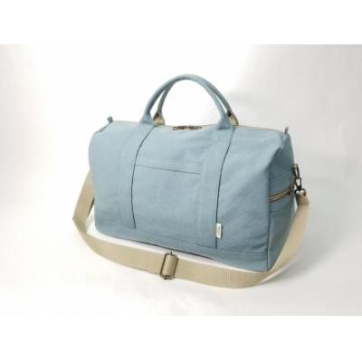 ふるさと納税 栃木市 [いちひこ帆布] トラベルボストン/水色