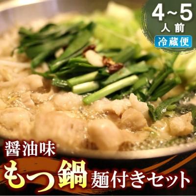 ふるさと納税 神埼市 醤油味もつ鍋麺付きセット(4〜5人前) (H082102)