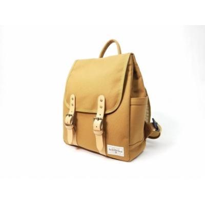 ふるさと納税 栃木市 [いちひこ帆布] リュック/キャメル