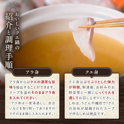 ふるさと納税 いちき串木野市 クエ鍋セット(2〜3人前)　※秋から春頃のみ配送 |  | 02