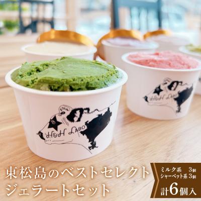 ふるさと納税 東松島市 東松島のベストセレクトジェラートセット(6個入り)アイス 詰め合わせ ミルク シャーベット 宮城県