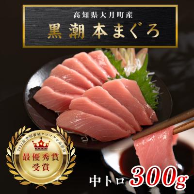 ふるさと納税 大月町 [高知県産 養殖本マグロ]中トロ 300g 黒潮本まぐろ 刺身用 小分け柵 急速冷凍 最優秀賞受賞