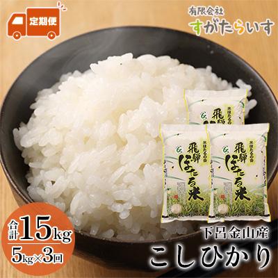 ふるさと納税 下呂市 (2026年10月から発送)[2026年産][定期便]こしひかり 5kg×3回[51-A]