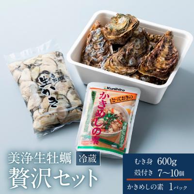 ふるさと納税 呉市 [12月より発送]中野水産 美浄生牡蠣 むき身と殻付きの詰め合わせ ku007-004-25