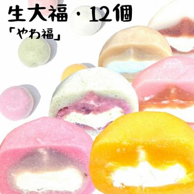 ふるさと納税 南相馬市 生大福 やわ福 アソート12個入り