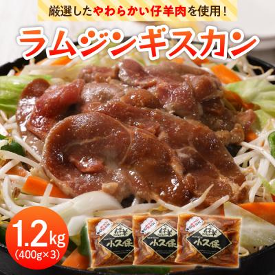 ふるさと納税 芽室町 北海道 ミートショップ小久保のラムジンギスカン1.2kg(400g×3袋) me006-001c