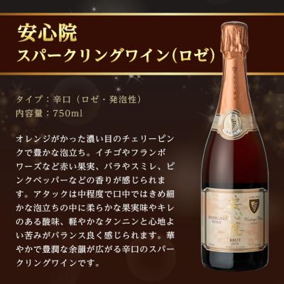 ふるさと納税 宇佐市 安心院スパークリングワイン 白・ロゼ 各1本 【107303100】【時枝酒店】 |  | 01