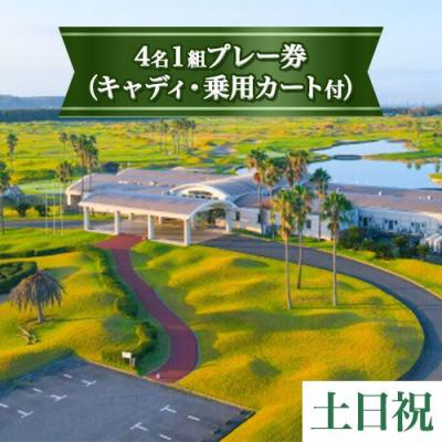 ふるさと納税 笠岡市 「土日祝」JFE瀬戸内海ゴルフ倶楽部4名1組プレー券(キャディ・乗用カート付) 16-01b
