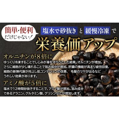 ふるさと納税 出雲市 宍道湖産冷凍しじみLサイズ(殻幅14mm〜16mm)200g×10袋 |  | 03