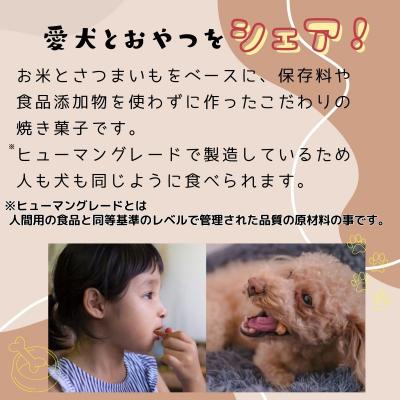 ふるさと納税 高千穂町 【米粉のドライフード】愛犬と飼い主が一緒に食べられるおやつ!『シェア』16袋セット(40g×16袋)の画像