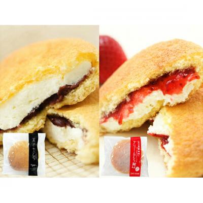 ふるさと納税 新ひだか町 洋風生どら焼き ペアセット(北の生どら&amp;クリームどら苺) 北海道・新ひだか町のオリジナルスイーツ