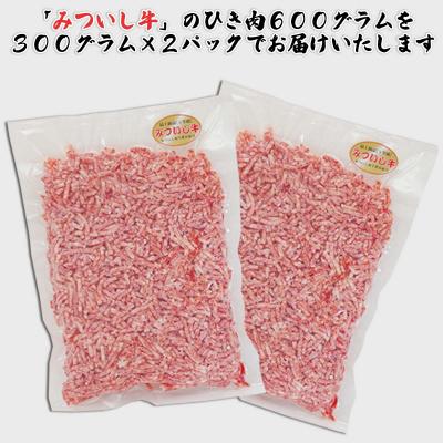 ふるさと納税 新ひだか町 北海道産 黒毛和牛 みついし牛 ひき肉計600g |  | 01