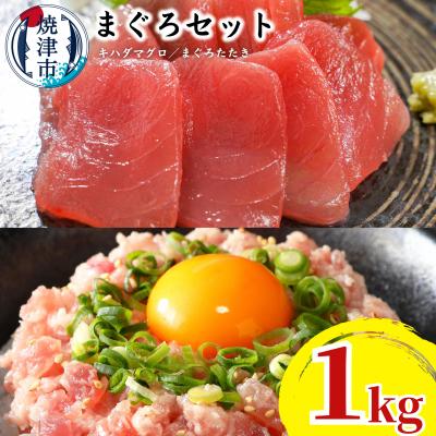 ふるさと納税 焼津市 天然鮪 焼津 キハダマグロ まぐろたたき 計1kg 小分け(a10-923) | 