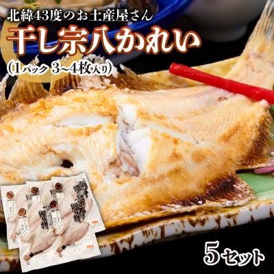 ふるさと納税 岩内町 北緯43度のお土産屋さん 干し宗八かれい 5セット F21H-447