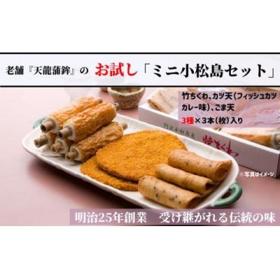 ふるさと納税 小松島市 練り物 3種 × 3本 (枚) セット 冷蔵 竹ちくわ ゴマ天 カツ天 惣菜 蒲鉾 かまぼこ おつま