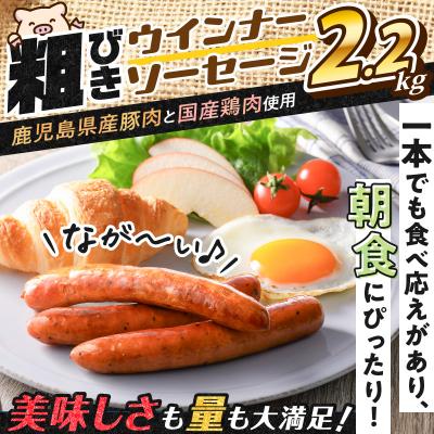 ふるさと納税 鹿児島市 [ 生活応援 厚切りハムステーキ切り落とし1P ] 期間限定 訳あり粗びきウインナーソーセージセット