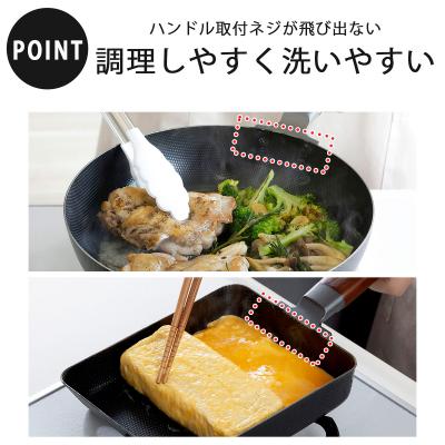 ふるさと納税 三条市 両面エンボス鉄製フライパン3種セット(26cm 28cm 玉子焼用) IH対応 【024S022】 |  | 03