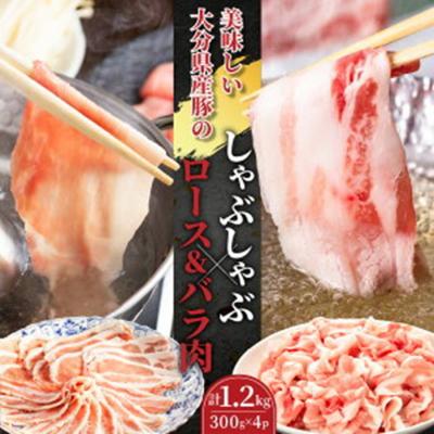 ふるさと納税 国東市 美味しい大分県産豚のしゃぶしゃぶ/ロース&amp;バラ肉1.2kg_0045N
