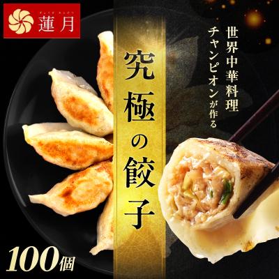 ふるさと納税 荒川区 [餃子ご家庭用100個]蓮月特製手作り餃子 (冷凍) 特製ラー油付き[034-005]