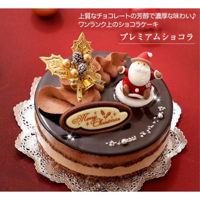 ふるさと納税 新ひだか町 北海道・新ひだか町のクリスマスケーキ『プレミアムショコラ』ちょっとリッチなチョコレートケーキ