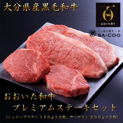 ふるさと納税 国東市 シェフ厳選! おおいた和牛プレミアムステーキセット(シャトーブリアン&amp;サーロイン)_2207R