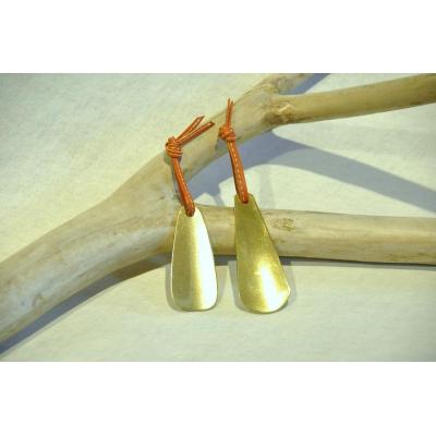 ふるさと納税 京都市 [Nitro]真鍮製 革ひも付き携帯靴べらS&amp;M 2点セット