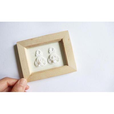 ふるさと納税 飯能市 水引フレーム飾り[おひなさま(白)]